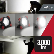 Load image into Gallery viewer, Wiha battery-powered construction spotlight 3000lm