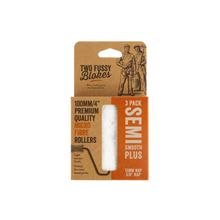 Load image into Gallery viewer, Two Fussy Blokes Microfibre Mini 100mm Paint Rollers 15mm Nap/3 Packs