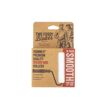 Load image into Gallery viewer, Two Fussy Blokes Microfibre Mini 100mm Paint Rollers 5mm Nap/10 Packs