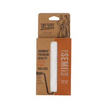 Load image into Gallery viewer, Two Fussy Blokes Microfibre Mini 160mm Paint Rollers 15mm Nap/3 Packs