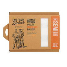 Load image into Gallery viewer, Two Fussy Blokes Microfibre Mini 230mm Paint Rollers 15mm Nap/3 Packs