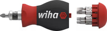 Load image into Gallery viewer, Wiha Screwdriver with bit magazine Stubby Mixed with 7 double bits