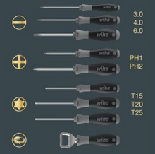 Load image into Gallery viewer, Wiha Screwdriver Set SoftFinish® 85 Years