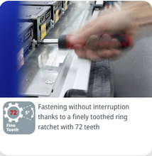 Load image into Gallery viewer, Wiha Screwdriver with bit holder SoftFinish® with ratchet function switchable for 1/4" bits