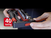 Load and play video in Gallery viewer, Wiha Bit and nut driver set ProBuddy® Evo mixed 40-pcs., 1/4"