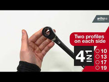 Load and play video in Gallery viewer, Wiha Double ring ratchet wrench 4in1