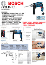 Load image into Gallery viewer, Bosch GSB 16 RE Set Professional Impact Drill With 100pcs Accessories 06012281L2