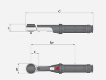 Load image into Gallery viewer, Gedore Torque Wrench TORCOFIX K 1/4" Square Drive 1-5Nm