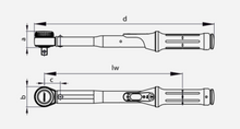 Load image into Gallery viewer, Gedore Torque Wrench TORCOFIX K 1/2" Square Drive 20-100Nm