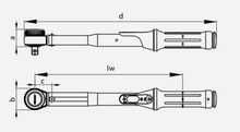 Load image into Gallery viewer, Gedore Torque Wrench TORCOFIX K 1/2" Square Drive 40-200Nm