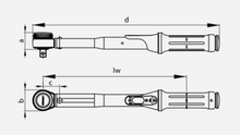 Load image into Gallery viewer, Gedore Torque Wrench TORCOFIX K 1/2" Square Drive 60-300Nm