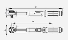 Load image into Gallery viewer, Gedore Torque Wrench TORCOFIX K 3/4" Square Drive 150-750Nm