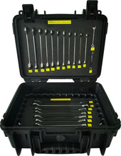 Load image into Gallery viewer, Honiton Black Hand M10 Combination Gear Wrench Tool Case 22pcs
