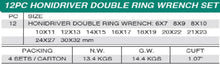 Load image into Gallery viewer, Honiton Honidriver Double Ring Wrench 6-32mm 12pcs