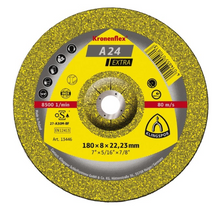 Load image into Gallery viewer, Klingspor Abrasive Grinding Discs (A24 EX) 180 x 6 x 22.23mm