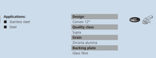 Load image into Gallery viewer, Klingspor Abrasive Mop Discs (SMT 624) 100 x 16mm Grit 80