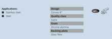 Load image into Gallery viewer, Klingspor Abrasive Mop Discs (SMT 626) 115 x 22.23mm Grit 80