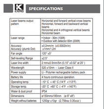 Load image into Gallery viewer, Kapro 875G Prolaser® All-Lines Green Layout Set With Soft Bag