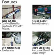 Load image into Gallery viewer, Nicron WL82 170-350 Lumens LED Professional USB Rechargeable Work Light 4W