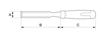 Load image into Gallery viewer, Sandvik 424 Woodworking Chisels with Black Polypropylene Handle 16mm