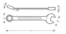 Load image into Gallery viewer, Sandvik Belzer Metric Flat Combination Wrenches with Chrome Finish  111M-11mm