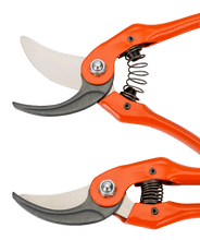Load image into Gallery viewer, Bahco Bypass Secateurs with Stamped/Pressed Steel Handle and Angled Cutting Head  P121-20-F