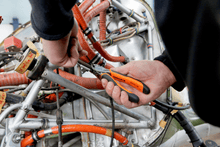 Load image into Gallery viewer, Sandvik ERGO™ Side Cutting Pliers with Dual-Component Handle and Phosphate Finish  2191D-140