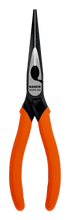Load image into Gallery viewer, Sandvik Long Snipe Nose Pliers with Monomaterial Handles and Phosphate Finish 2425D-160