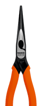 Load image into Gallery viewer, Sandvik Long Snipe Nose Pliers with Monomaterial Handles and Phosphate Finish 2425D-160