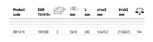 Load image into Gallery viewer, Sandvik Belzer Metric Deep Offset Double Ring End Wrenches with Chrome Finish 2M-19-24