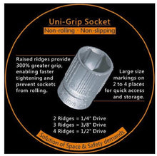 Load image into Gallery viewer, Triangle Socket Set 1/4" Square Drive 4-14mm 19pcs