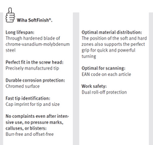 Load image into Gallery viewer, Wiha SoftFinish® Slotted Cabinet Screwdriver Round Blade - 5.5mm x 200mm
