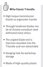 Load image into Gallery viewer, Wiha Hex Nut Driver With T-Handle 12mm