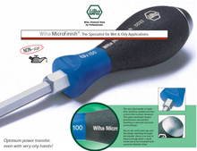 Load image into Gallery viewer, Wiha Slotted Screwdriver Hex Blade With Hex Bolster - 6.5mm x 125mm