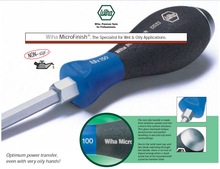 Load image into Gallery viewer, Wiha Microfinish Phillips Screwdriver Hex Blade Hex Bolster + PH1 x 80mm