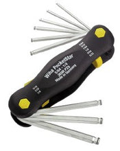 Load image into Gallery viewer, Wiha Ballpoint Hex Keys In Fold Out Holder PocketStar With MagicRing® Inch Sizes 9pcs