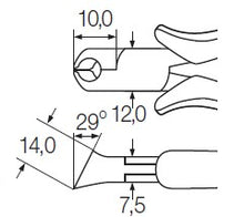 Load image into Gallery viewer, Wiha Oblique End Cutting Nippers Professional ESD 4.1/2" / 115mm