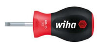 Load image into Gallery viewer, Wiha SoftFinish® Slotted Screwdriver Short Round Blade - 4mm x 25mm