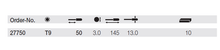 Load image into Gallery viewer, Wiha Precision ESD TORX® MagicSpring® Screwdriver T9 x 50mm