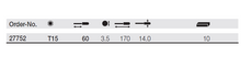 Load image into Gallery viewer, Wiha Precision ESD TORX® MagicSpring® Screwdriver T15 x 60mm
