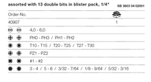 Load image into Gallery viewer, Wiha 26one Screwdriver With Bit Magazine Mixed With 13 Double Bits 13pcs