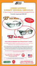 Load image into Gallery viewer, Safety Optical Service Combo Safepack Sunmate Universal Sideshields, Medium Sunglass Tint B27+ 10pairs, B53+ 10pairs