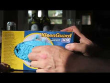 Load and play video in Gallery viewer, Kimberly Clark Kleenguard 57372 G10 Blue Nitrile Disposable Gloves Medium Size 8
