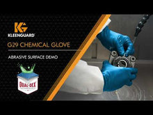 Load and play video in Gallery viewer, Kimberly Clark Kleenguard 49825 G29 Blue Solvent Gloves Large Size 9