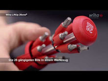 Load and play video in Gallery viewer, Wiha 26one Screwdriver With Bit Magazine Mixed With 13 Double Bits 13pcs