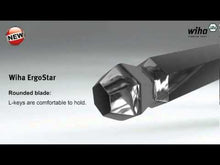 Load and play video in Gallery viewer, Wiha Hexagon Ball End L-Key Set In ErgoStar Holder Brilliant Chrome-Plated 1.5-10mm 9pcs