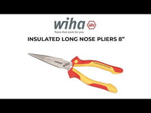 Load and play video in Gallery viewer, Wiha Needle Nose Pliers Professional Electric With Cutting Edge 6.1/2" /160mm