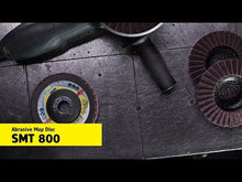 Load and play video in Gallery viewer, Klingspor Abrasive Mop Disc - 115 x 22.23mm (SMT 800)