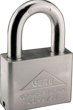 Load image into Gallery viewer, Gere Anti Cut Chrome Plated Padlock 40mm