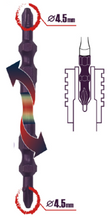 Load image into Gallery viewer, Arsenal 2pc PH2 110mm Miniature Head Double Ended Torsion Bits
